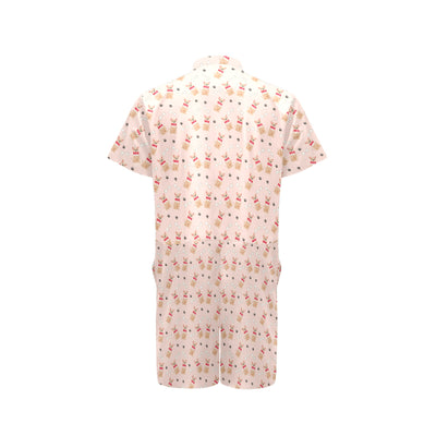 Chihuahua Pattern Print Design 04 Men's Romper