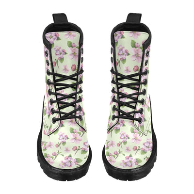 Apple blossom Pattern Print Design AB05 Women's Boots