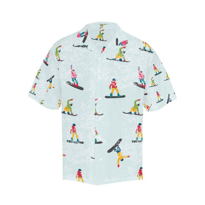 Snowboard Print Design LKS304 Men's Hawaiian Shirt