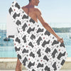 Scottish Terriers Print Design LKS3015 Beach Towel 32" x 71"