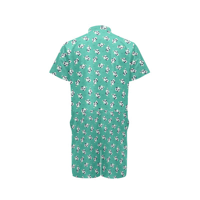 Cow Pattern Print Design 03 Men's Romper