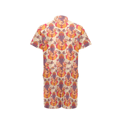 Ganesha Indian Pattern Print Design 02 Men's Romper