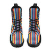 Mexican Blanket Stripe Print Pattern Women's Boots