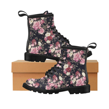 Rose Pattern Women's Boots