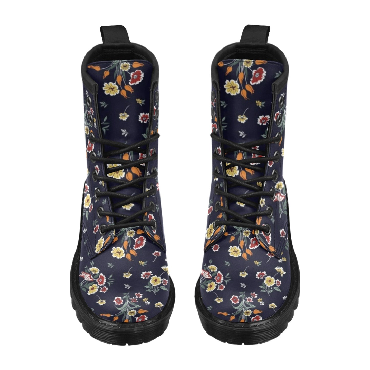 Summer Floral Pattern Print Design SF01 Women's Boots