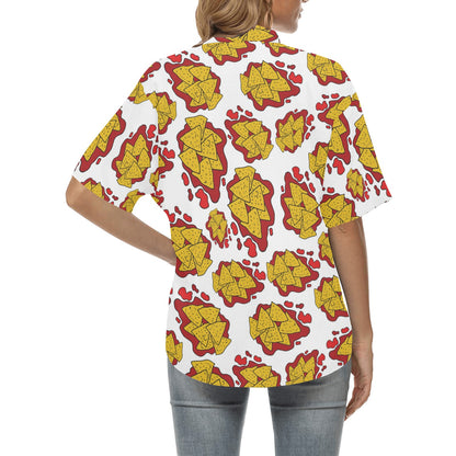 Nachos Pattern Print Design A03 Women's Hawaiian Shirt