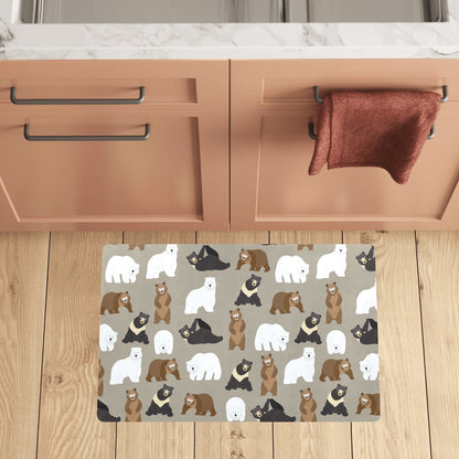 Bear Pattern Print Design BE03 Kitchen Mat