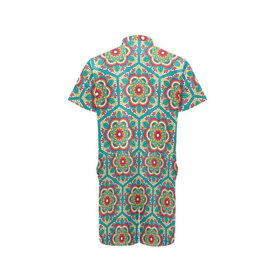 Mandala Pattern Print Design 03 Men's Romper