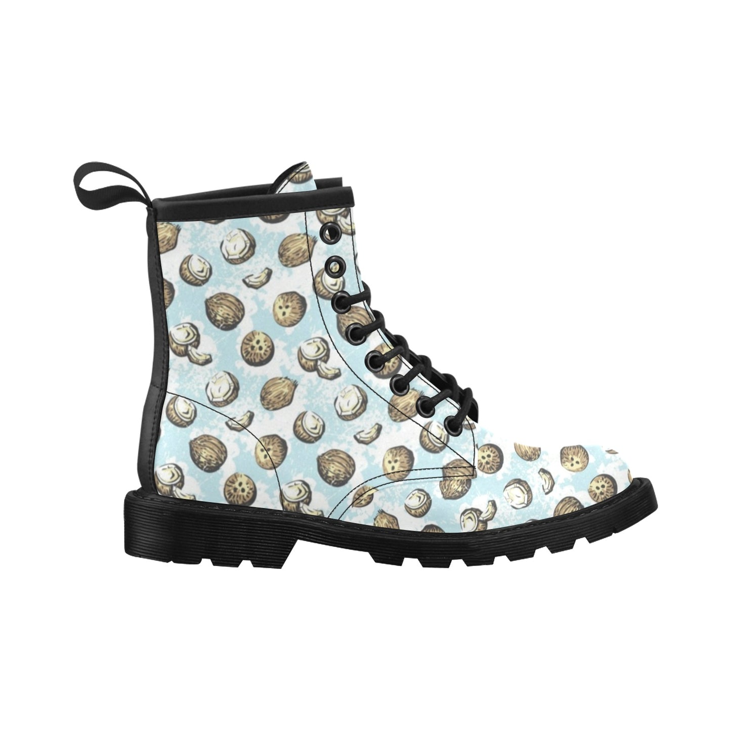 Coconut Pattern Print Design CN01 Women's Boots