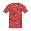 Bandana Paisley Red Print Design LKS3011 Men's All Over Print T-shirt