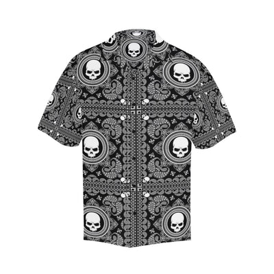 Bandana Skull Print Design LKS303 Men's Hawaiian Shirt