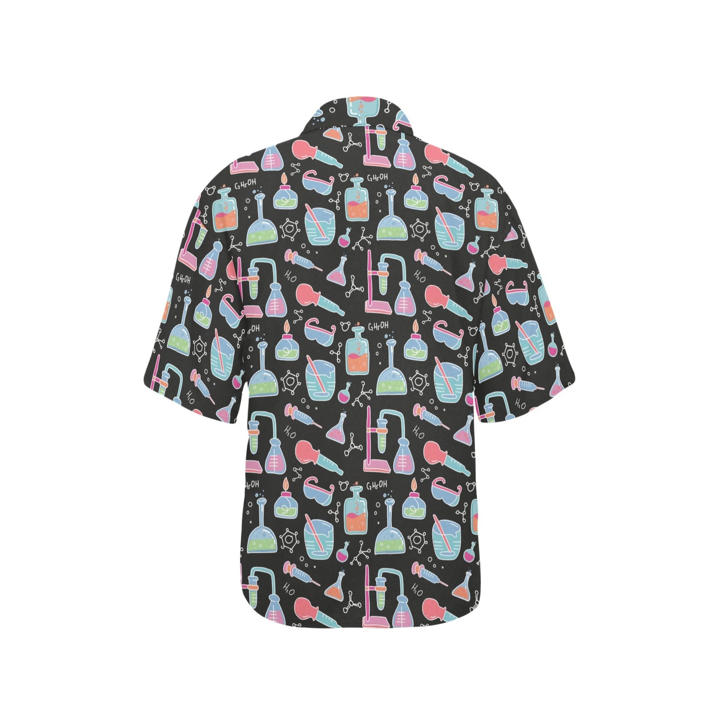 Chemical Pattern Print Design 06 Women's Hawaiian Shirt