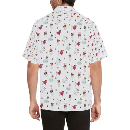 Russell Terriers Print Design LKS308 Men's Hawaiian Shirt
