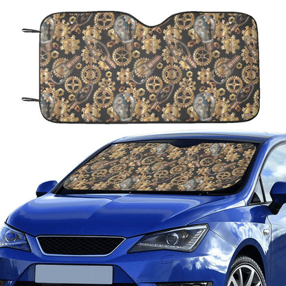 Steampunk Lightbulb Print Design LKS304 Car front Windshield Sun Shade