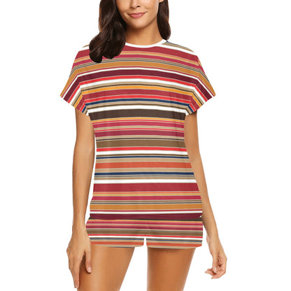 Serape Print Design LKS301 Women's Short Pajama Set