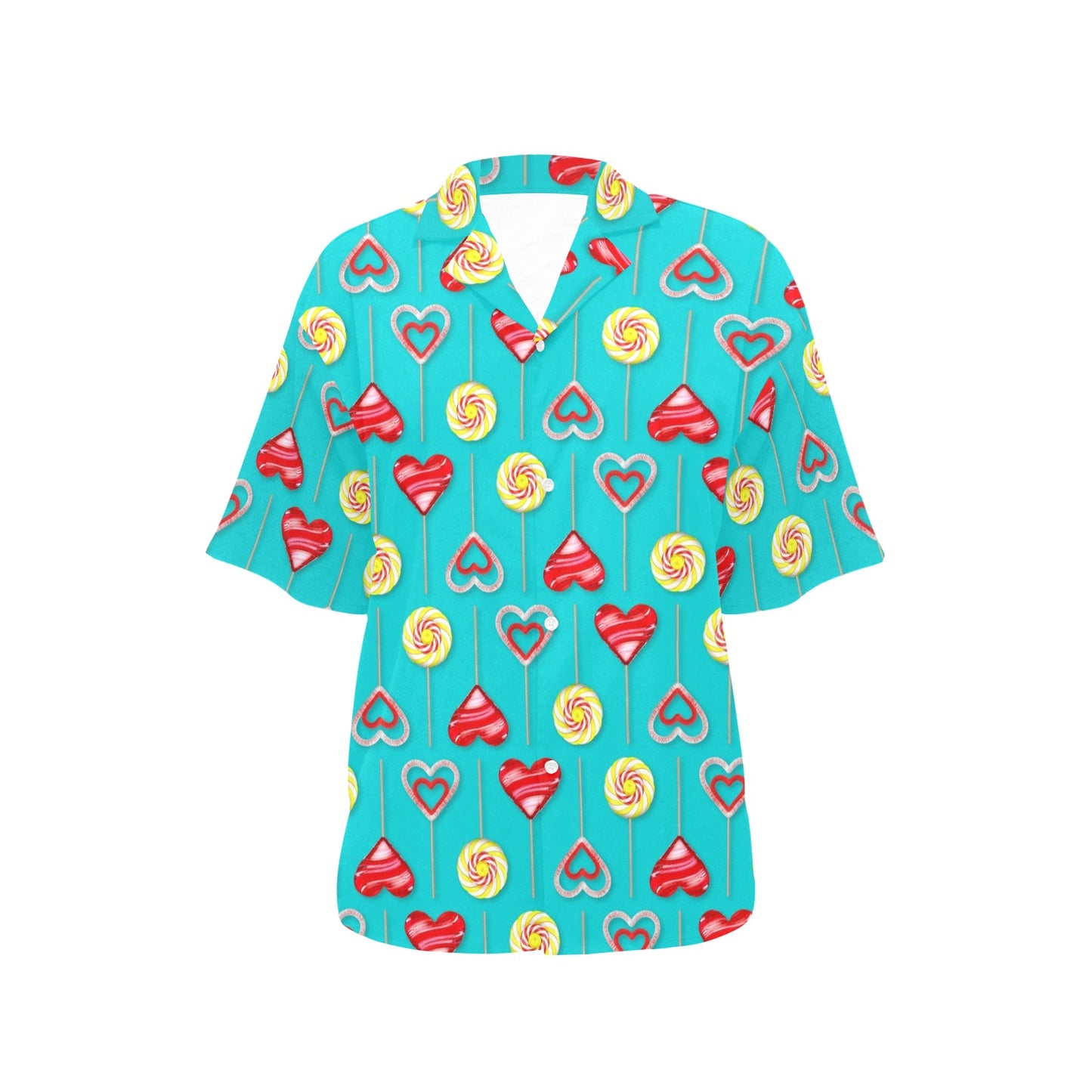 Lollipop Pattern Print Design LL06 Women's Hawaiian Shirt