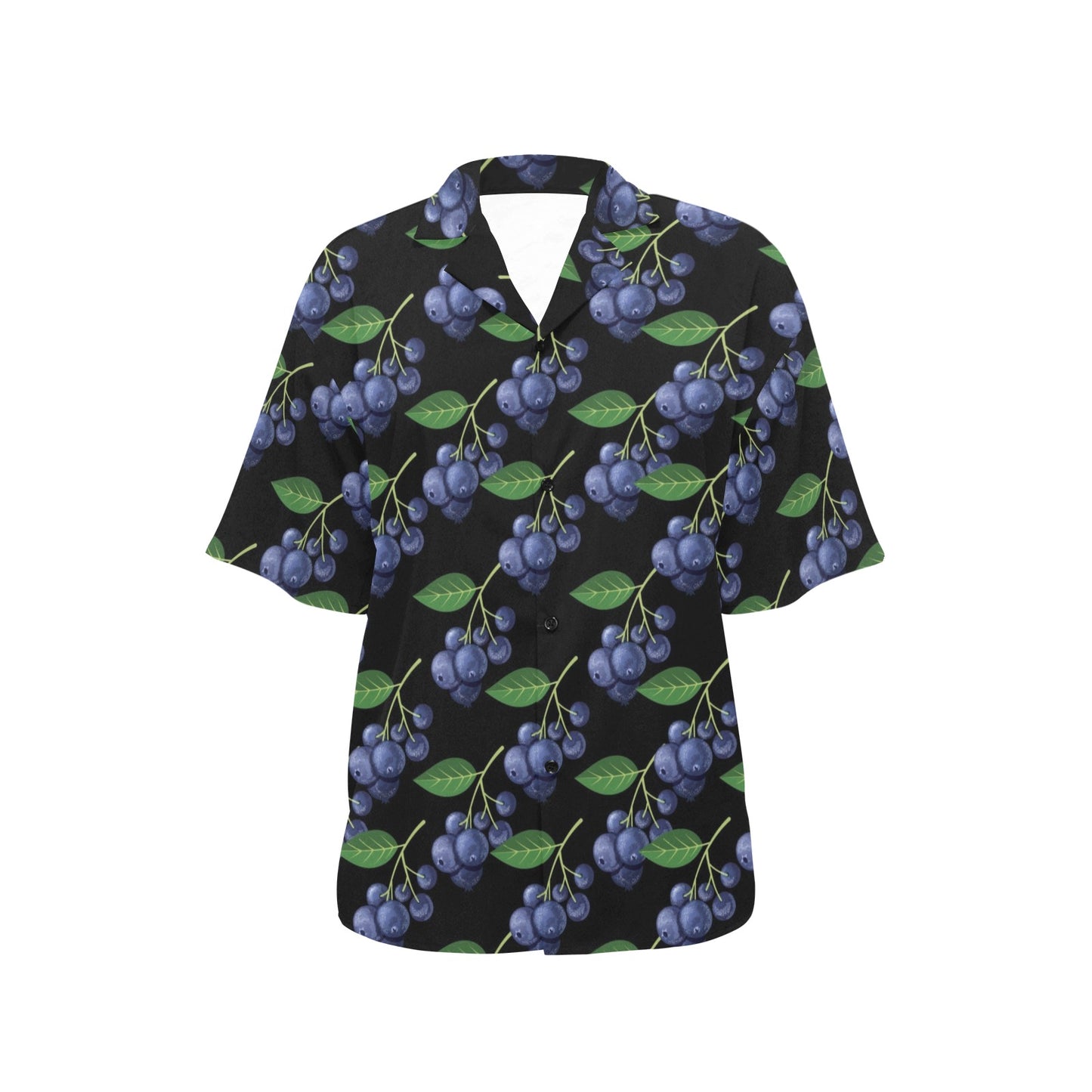 Blueberry Pattern Print Design BB01 Women's Hawaiian Shirt