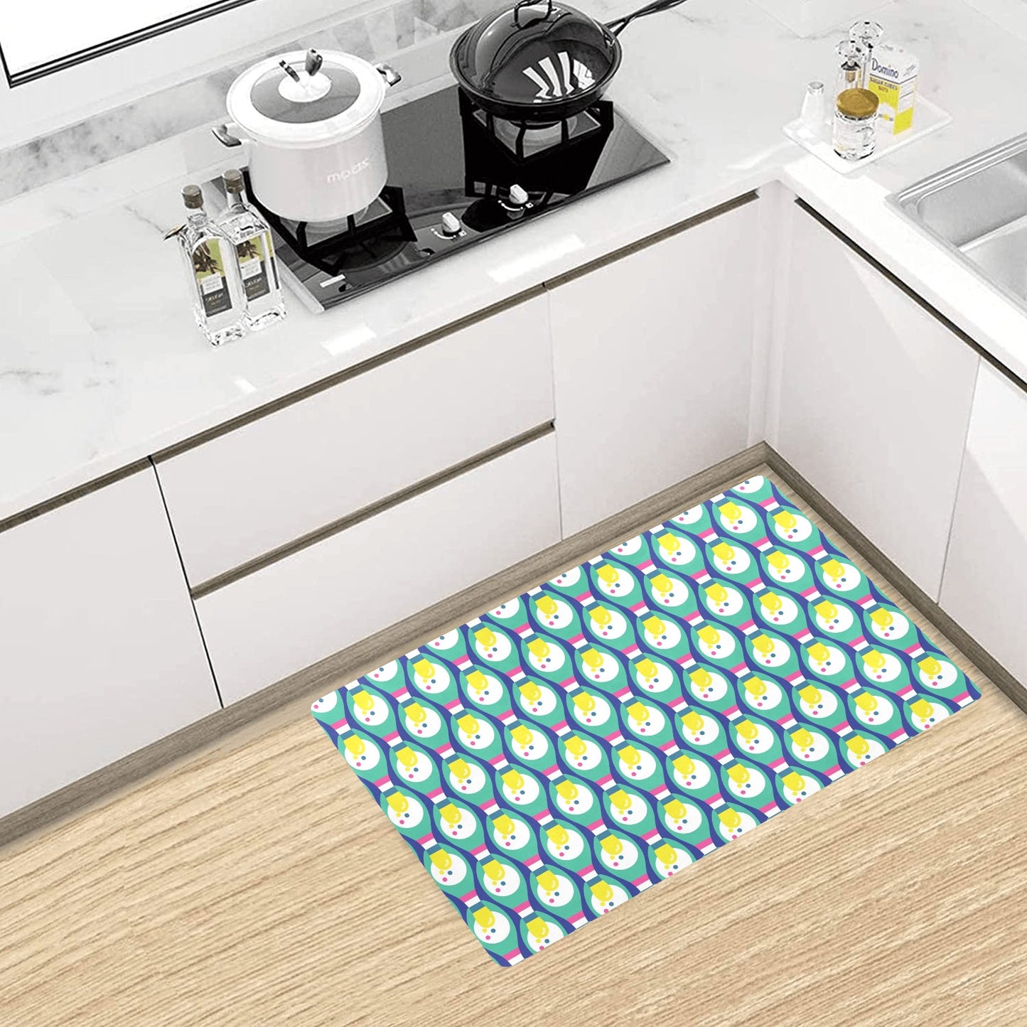 Bowling Pattern Print Design 04 Kitchen Mat