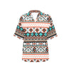 Tribal Aztec Indians pattern Women's Hawaiian Shirt