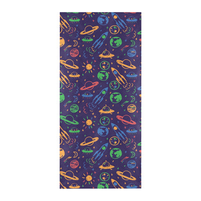 UFO Space Rocket Print Design LKS302 Beach Towel 32" x 71"