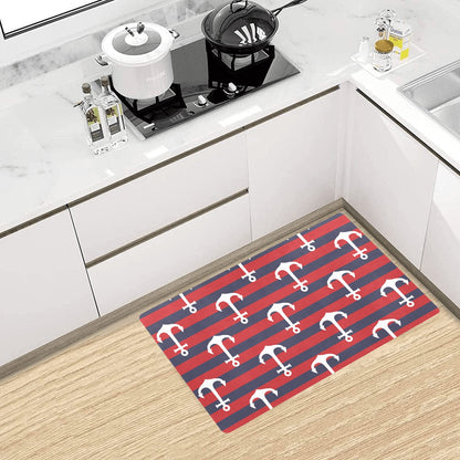 Nautical Pattern Print Design A05 Kitchen Mat