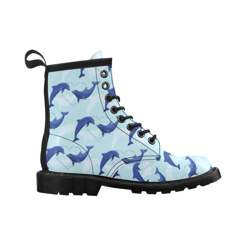 Dolphin Heart Pattern Women's Boots