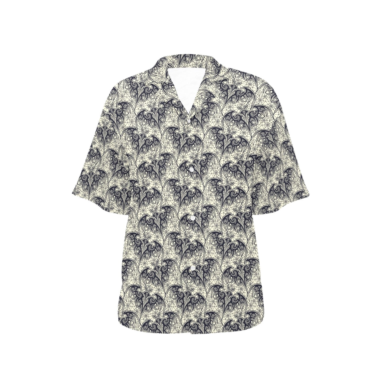 Bat Tribal Pattern Print Design 06 Women's Hawaiian Shirt