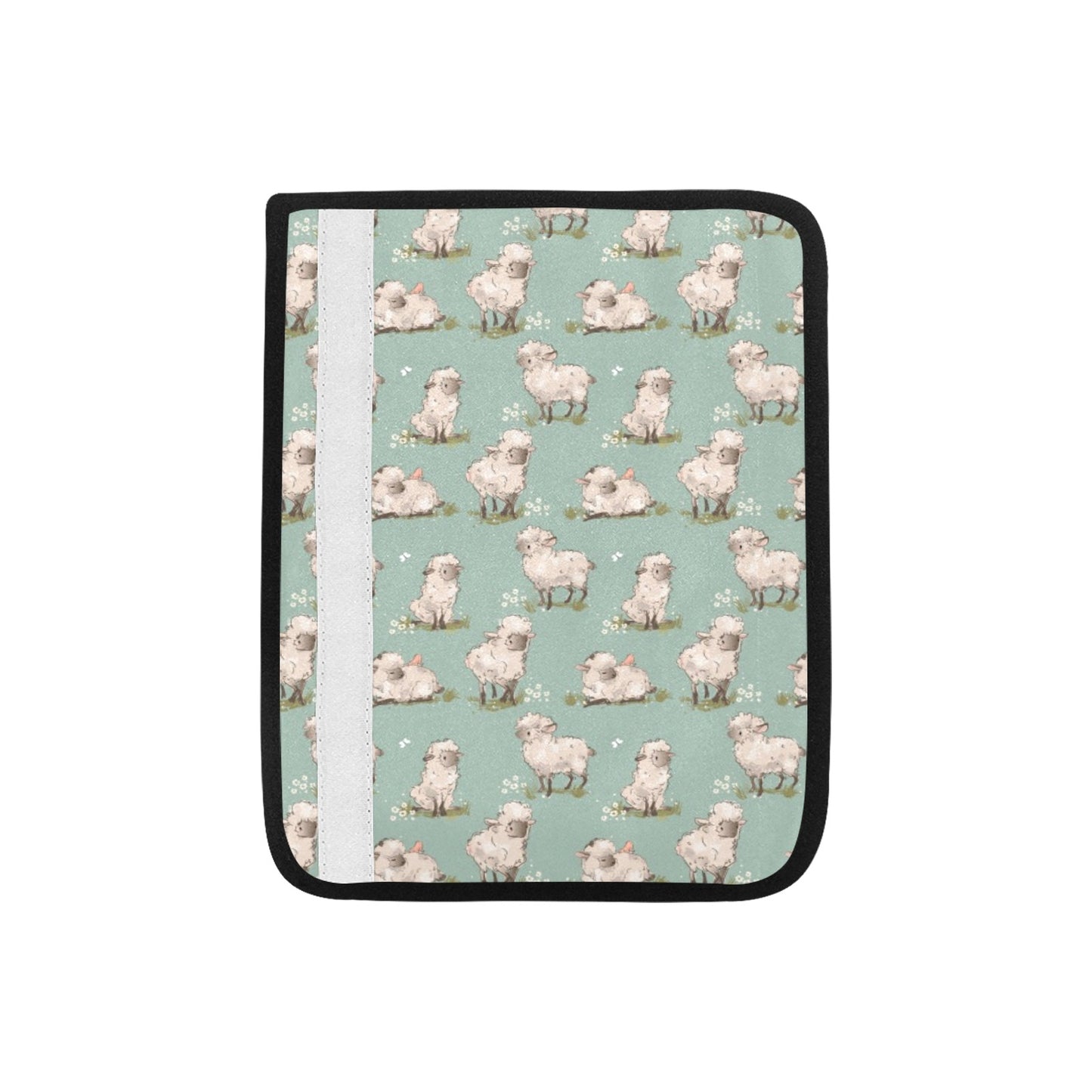 Sheep Print Design LKS405 Car Seat Belt Cover