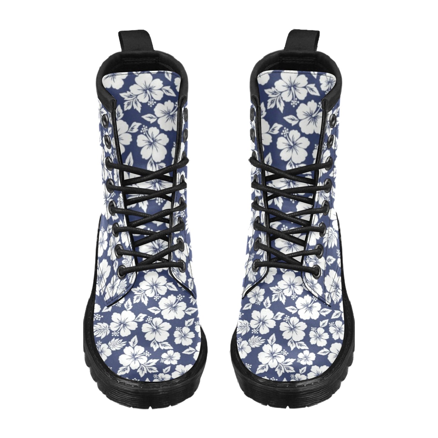 Hibiscus Pattern Print Design HB012 Women's Boots