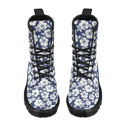 Hibiscus Pattern Print Design HB012 Women's Boots