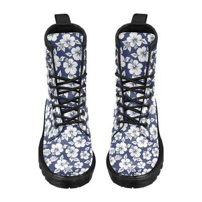 Hibiscus Pattern Print Design HB012 Women's Boots