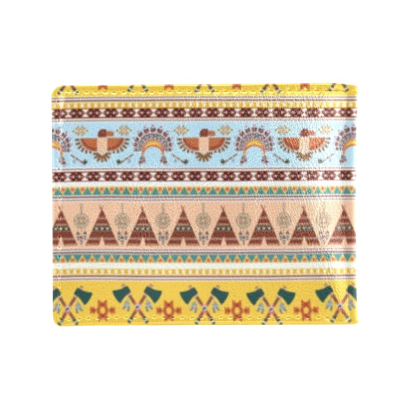 Native American Pattern Design Print Men's ID Card Wallet