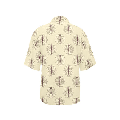 Mandolin Pattern Print Design 02 Women's Hawaiian Shirt