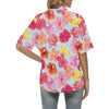 Hibiscus Pattern Print Design HB020 Women's Hawaiian Shirt