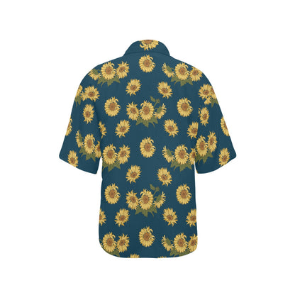 Sunflower Print Design LKS305 Women's Hawaiian Shirt