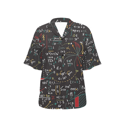 Math Pattern Print Design 04 Women's Hawaiian Shirt