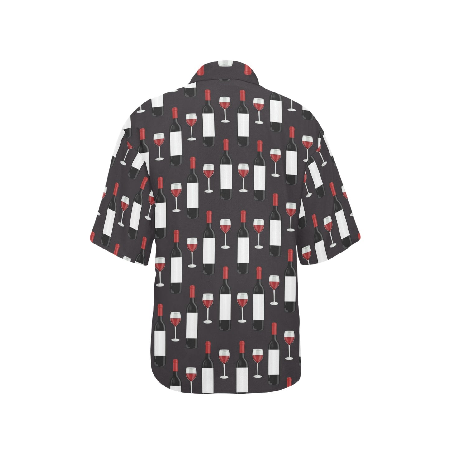 Wine Print Design LKS309 Women's Hawaiian Shirt