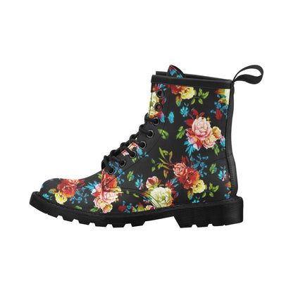 Peony Pattern Print Design PE07 Women's Boots