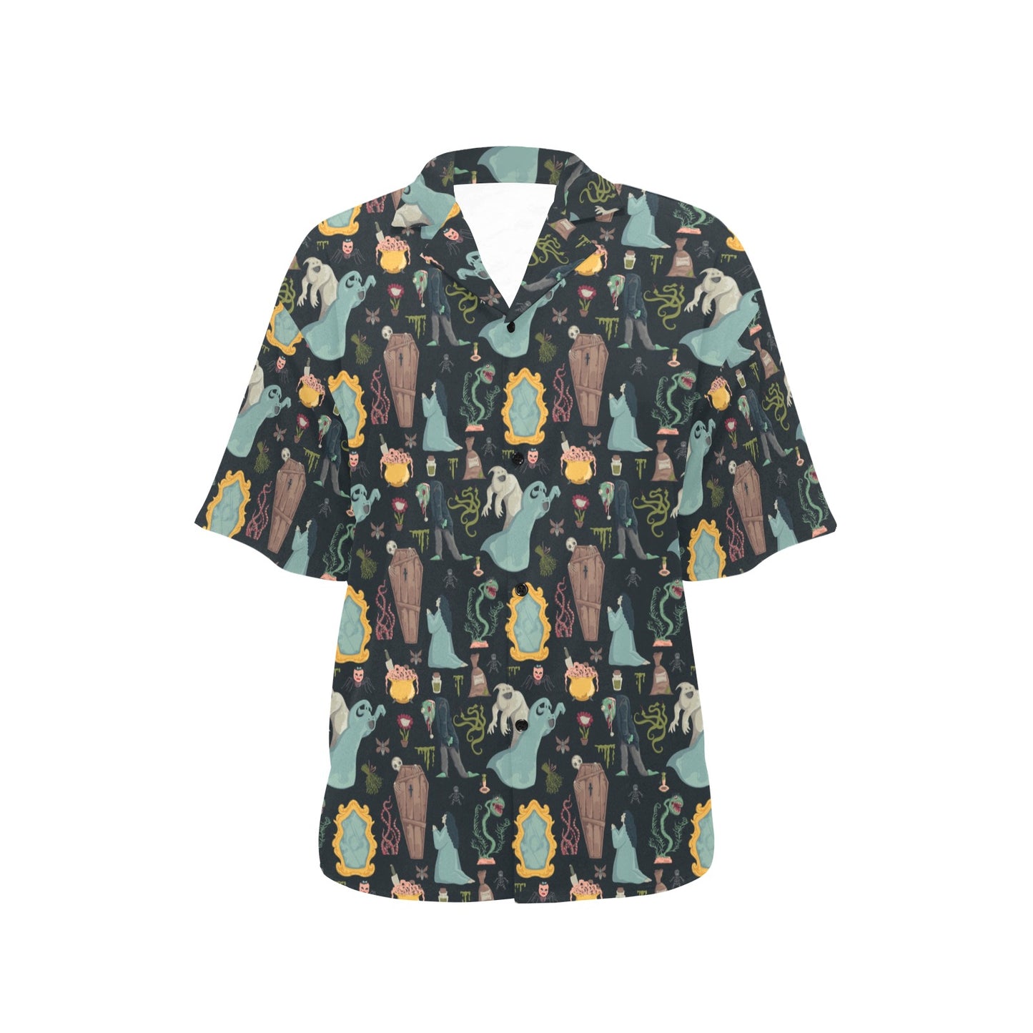 Creepy Print Design LKS303 Women's Hawaiian Shirt