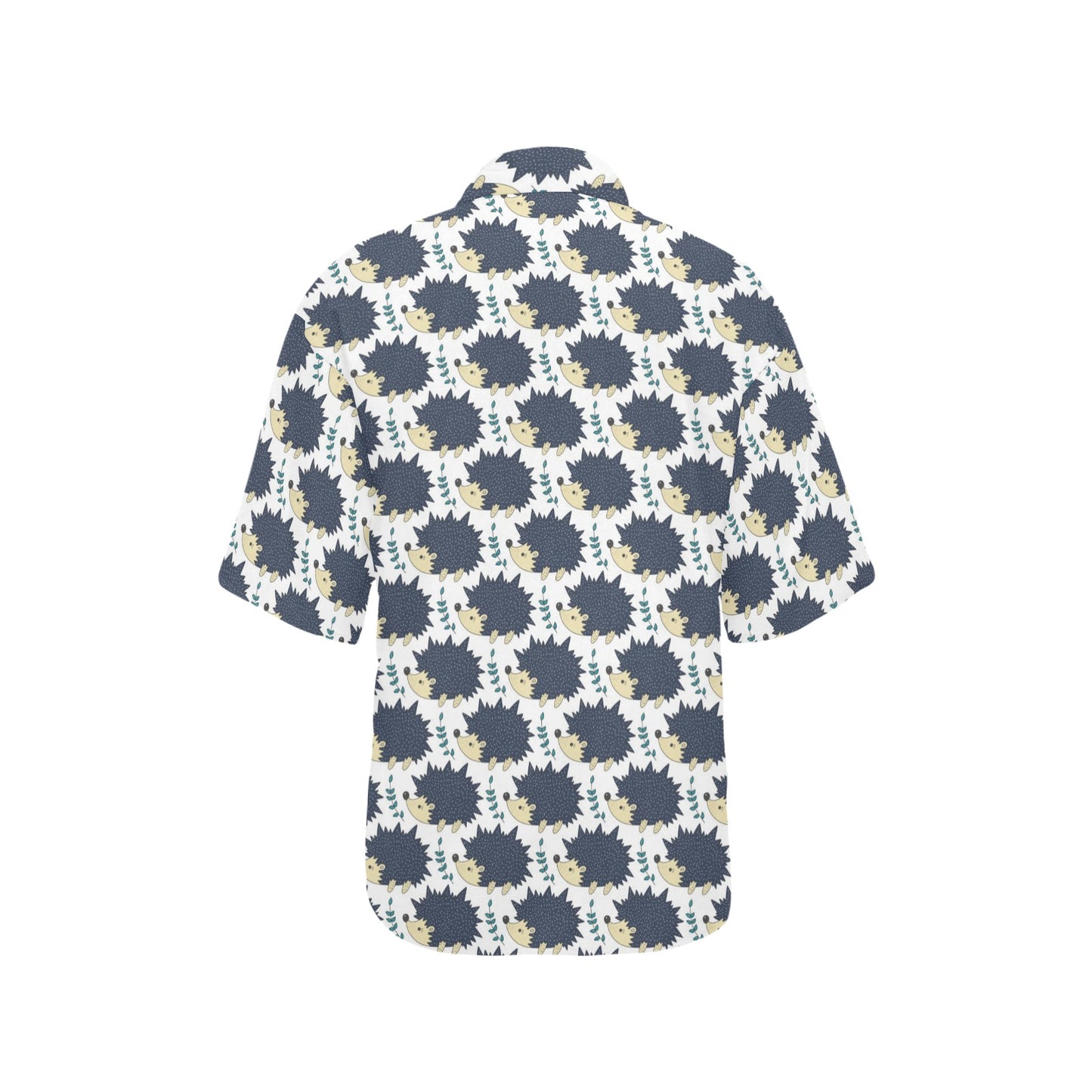 Hedgehog Print Design LKS401 Women's Hawaiian Shirt