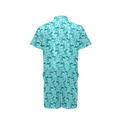 Shark Cute Print Design LKS302 Men's Romper