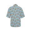 Beagle Pattern Print Design 02 Women's Hawaiian Shirt