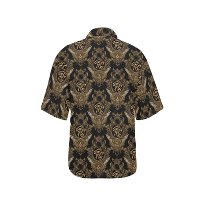 Eye of Horus Mandala Style Women's Hawaiian Shirt