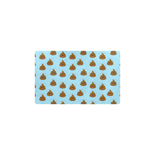 Poop Emoji Pattern Print Design A03 Kitchen Mat