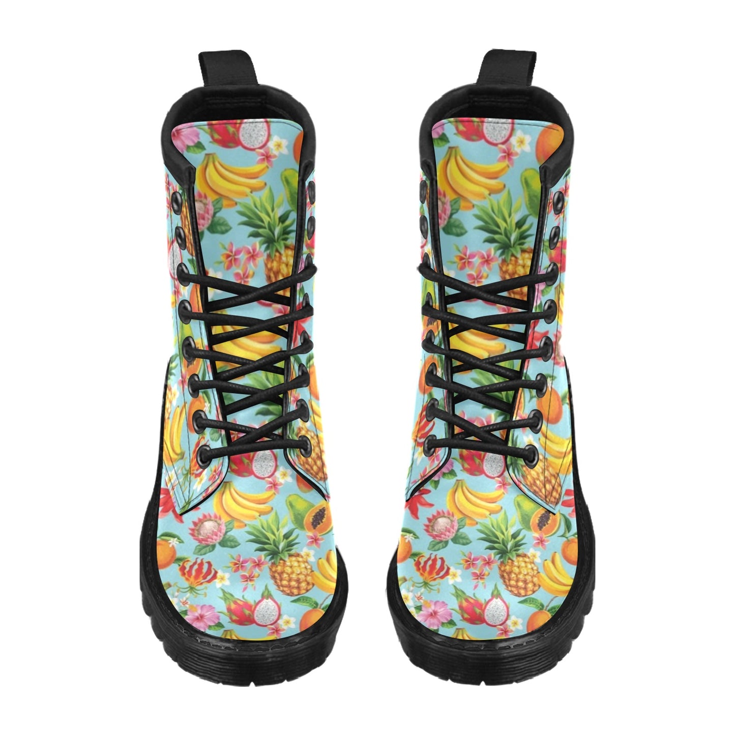 Tropical Fruits Pattern Print Design TF01 Women's Boots