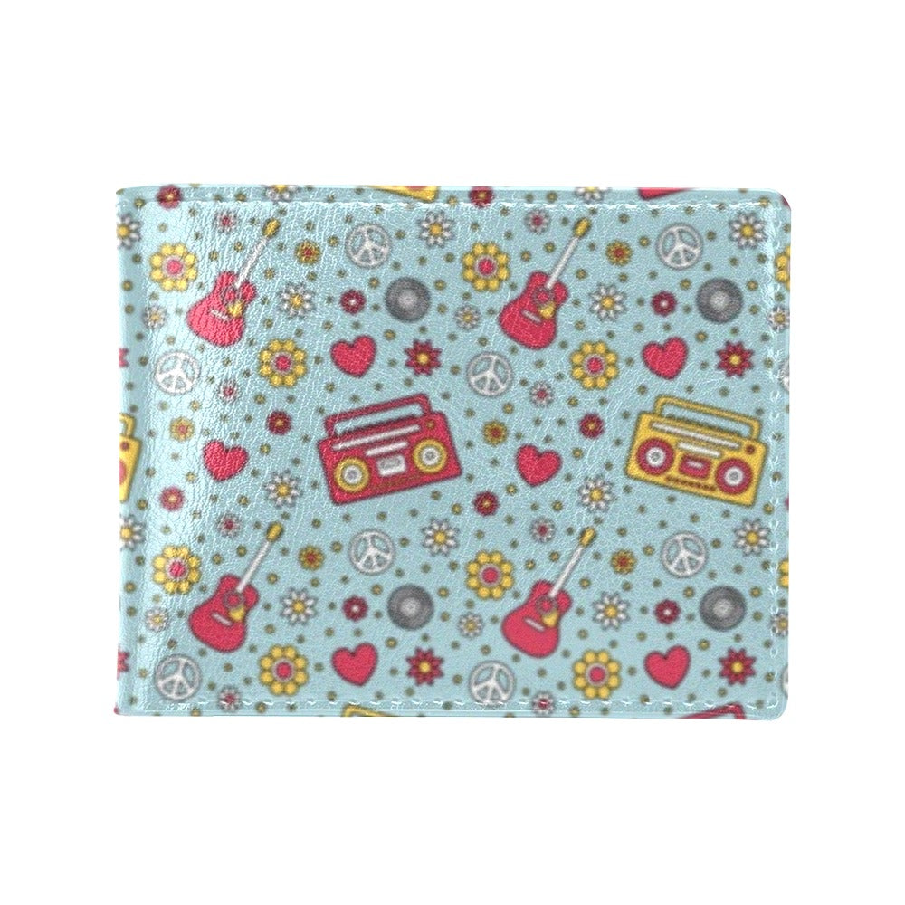 Hippie Print Design LKS307 Men's ID Card Wallet