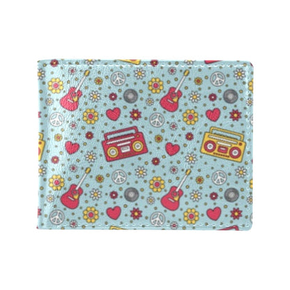 Hippie Print Design LKS307 Men's ID Card Wallet