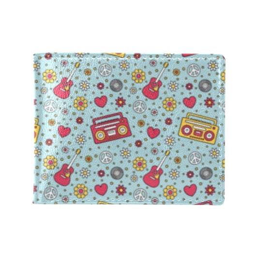 Hippie Print Design LKS307 Men's ID Card Wallet