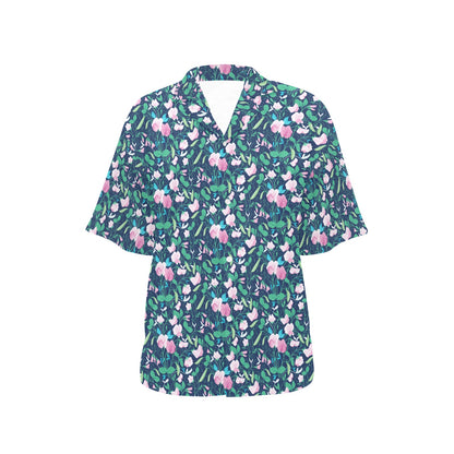 Sweet Pea Print Design LKS303 Women's Hawaiian Shirt