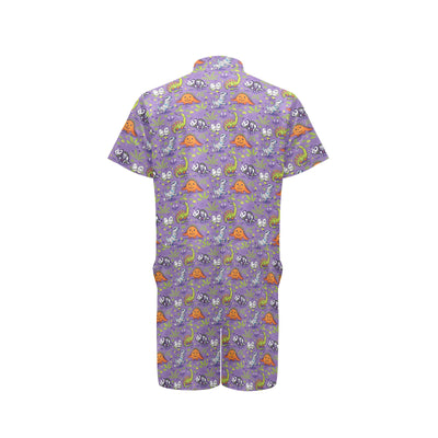 Zombie Dinosaur Print Design LKS302 Men's Romper